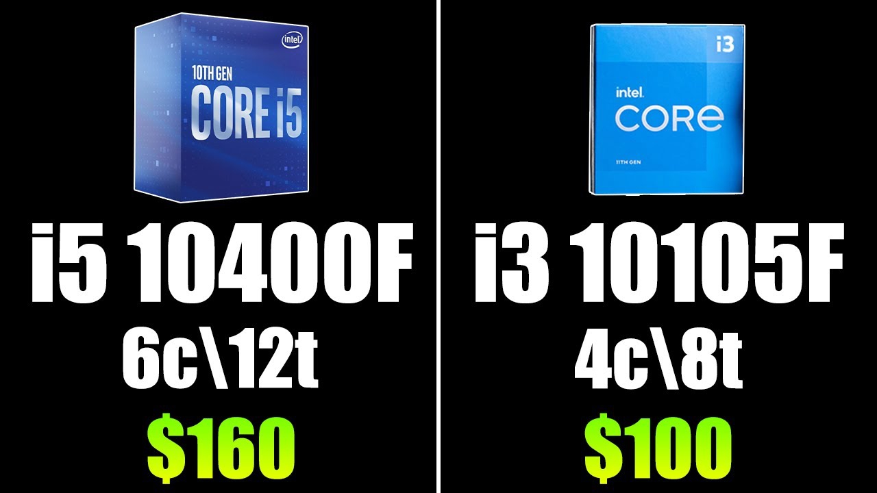 So sánh CPU Intel i3-10105F VS i5-10400F
