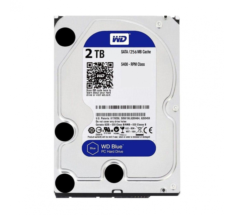Ổ cứng HDD WD Blue 2TB 3.5 inch SATA III 256MB Cache 5400RPM WD20EZAZ