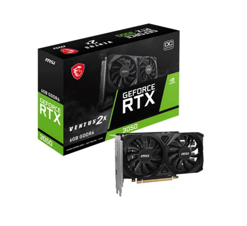 Card Màn Hình MSI GeForce RTX 3050 VENTUS 2X 6G OC