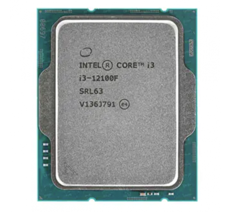CPU Intel Core i3-12100F Tray New (3.3GHz turbo up to 4.3GHz, 4 nhân 8 luồng, 12MB Cache, 58W)- Socket Intel LGA 1700)
