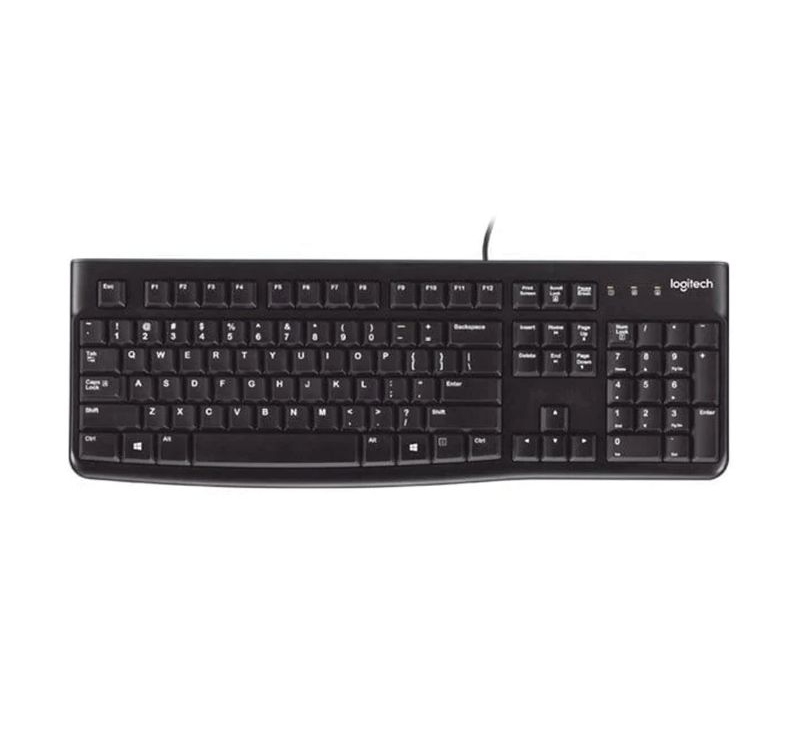 Bàn phím Logitech K120 | Đen, 104 phím, Có dây