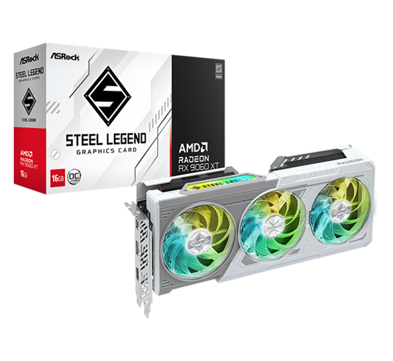 Card Màn Hình Asrock AMD Radeon RX 9060 XT Steal Legend 16GB